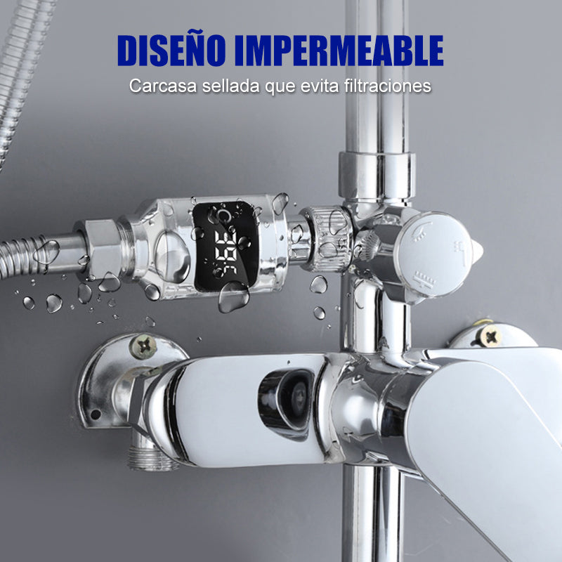 High-Accuracy LED Shower Thermometer