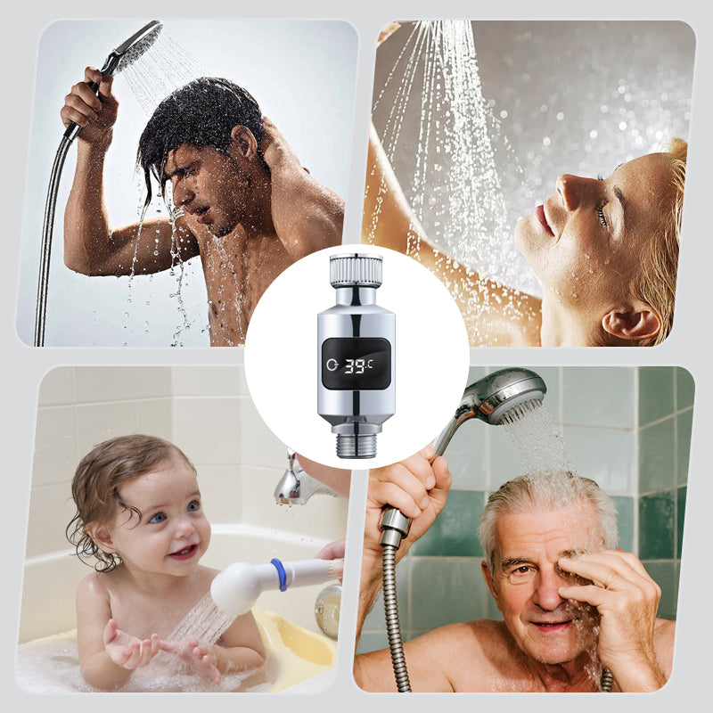 High-Accuracy LED Shower Thermometer