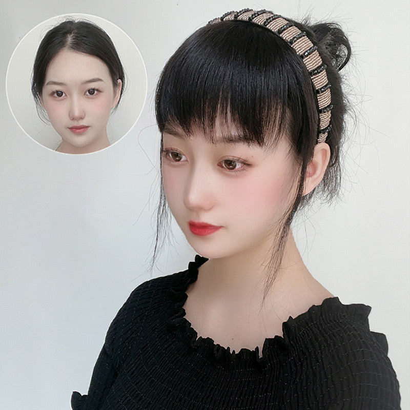 🎁2025 Hot Sale 50% OFF💥Synthetic Hair Fringe with Hair Band（50% OFF）