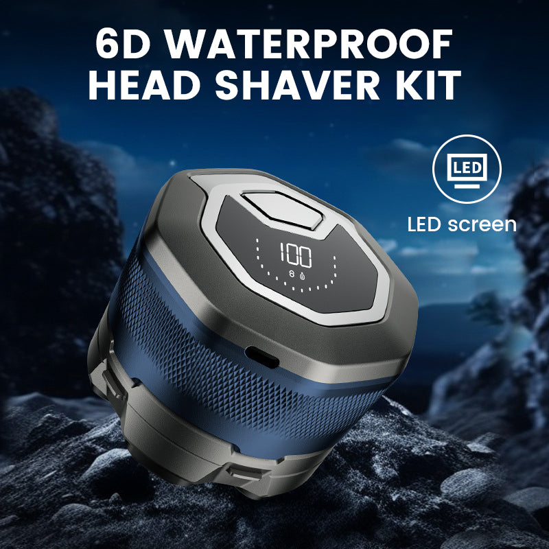 🔥2025 Hot Sale 50% OFF🔥6D Waterproof Head Shaver Kit for Bald Men