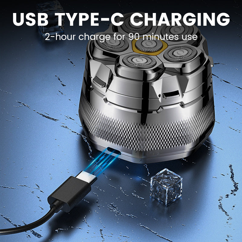 🔥2025 Hot Sale 50% OFF🔥6D Waterproof Head Shaver Kit for Bald Men