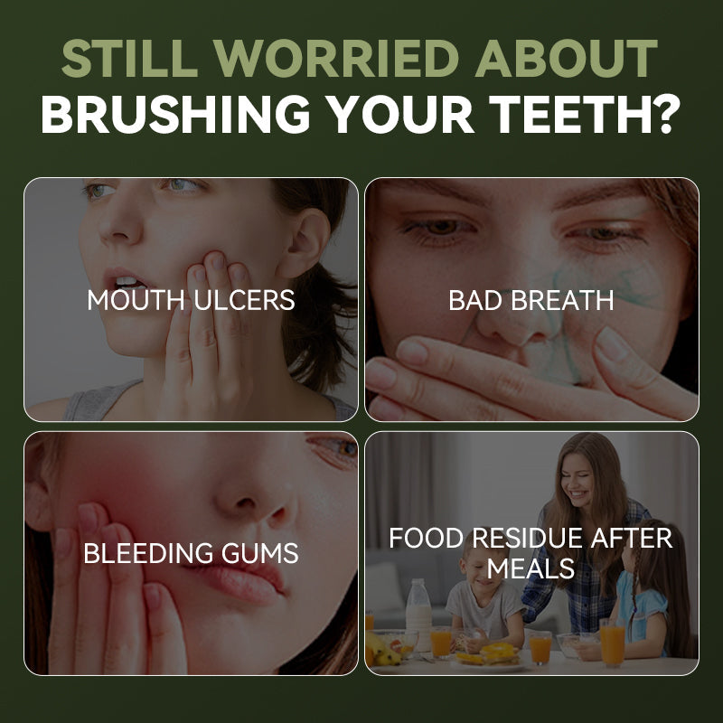 4-Piece Soft Bristle Olive-Shaped Toothbrush Gift Set