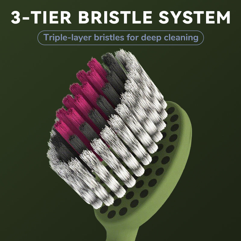 4-Piece Soft Bristle Olive-Shaped Toothbrush Gift Set