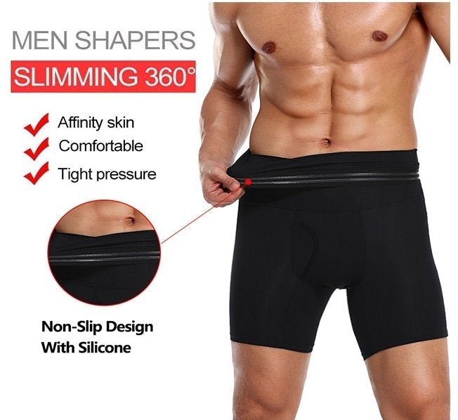 ⏳Limited time 50% off💥Men's High Waist Shapewear Boxer Briefs