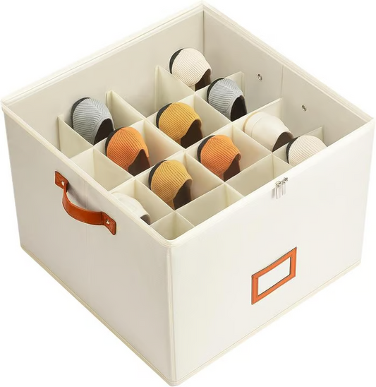 ⏳Limited time 50% off💥Oxford Fabric Foldable Design Shoe Organizer, Storage Box