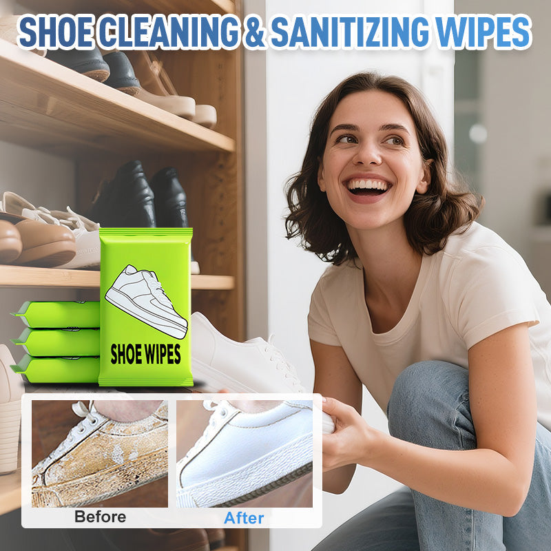 🔥Limited Hot Sale 50% OFF-💥Each Pack Only ￡2.1!🍃👟Quick-Clean Shoe Wipes