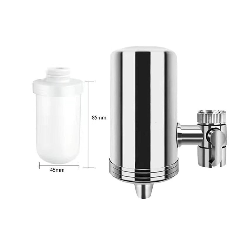 Water purifier for stainless steel household faucets without installation