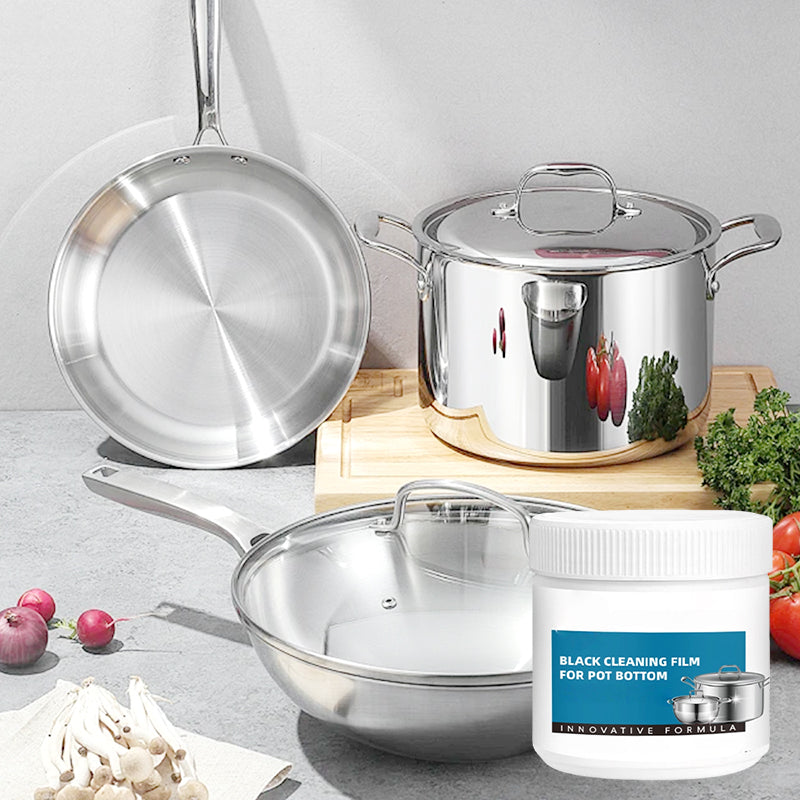 🧽 HOT SALE - BUY 2 GET 1 FREE! ✨ Powerful Burnt Residue Remover Paste for Cookware - Non-Toxic Formula with Micro-Polish for Pots, Pans & Grills 🔥🍳