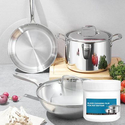 🧽 HOT SALE - BUY 2 GET 1 FREE! ✨ Powerful Burnt Residue Remover Paste for Cookware - Non-Toxic Formula with Micro-Polish for Pots, Pans & Grills 🔥🍳