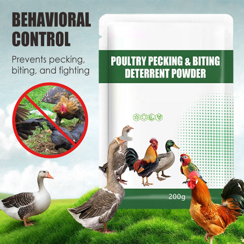 🔥200g Poultry Anti-Pecking Powder – Stop Feather Pulling & Cannibalism in Birds 🐔✨