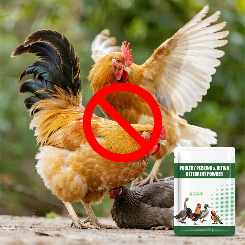 🔥200g Poultry Anti-Pecking Powder – Stop Feather Pulling & Cannibalism in Birds 🐔✨
