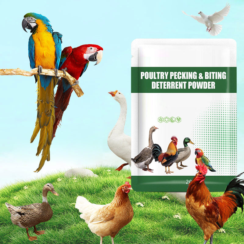 🔥200g Poultry Anti-Pecking Powder – Stop Feather Pulling & Cannibalism in Birds 🐔✨