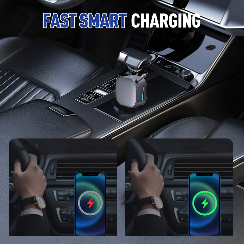Compact Retractable Car Charger