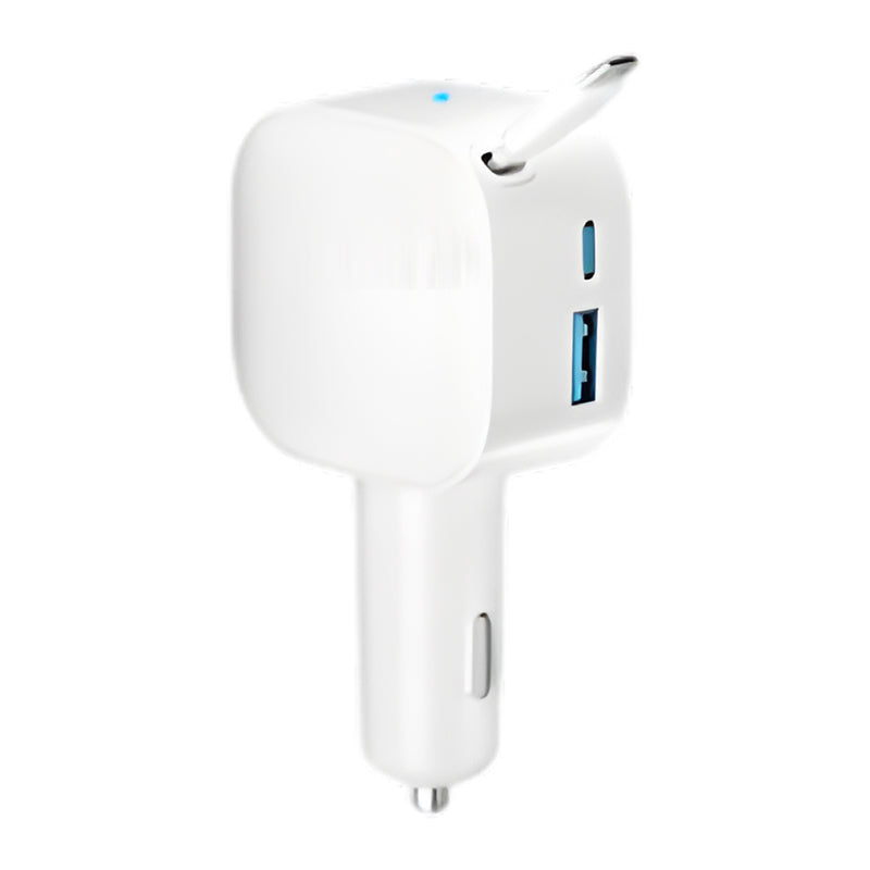 Compact Retractable Car Charger