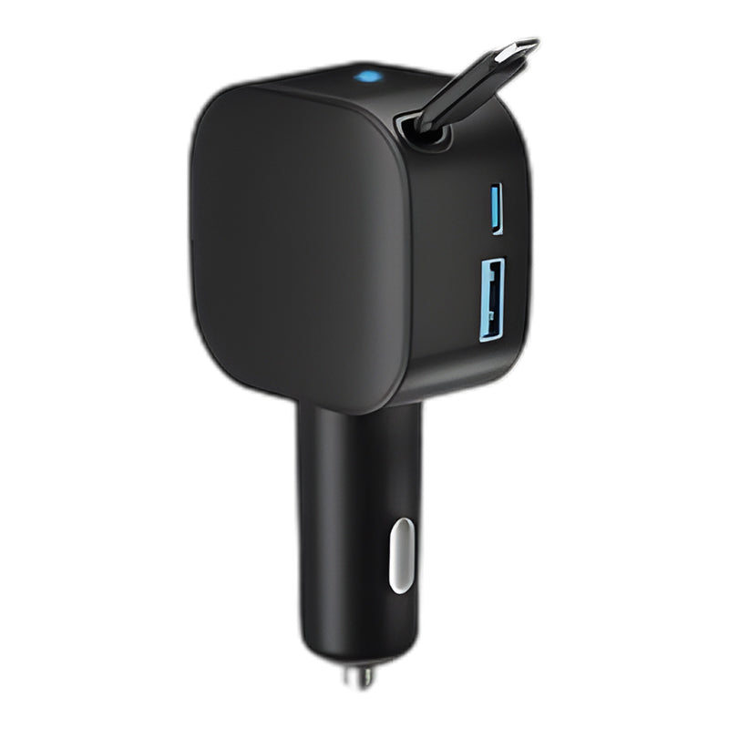 Compact Retractable Car Charger