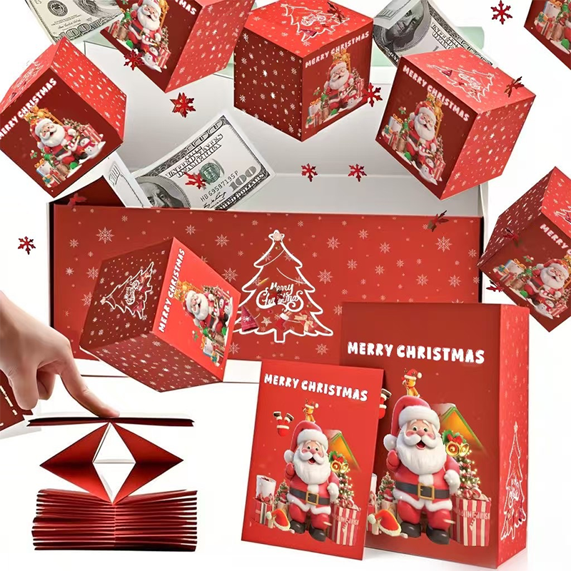 ⚡🔥 Pop Up Surprise Christmas Gift Boxes: Customized pop-up design, super eye-catching for holding small gifts, directly enhances the Christmas atmosphere!