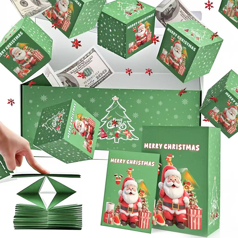 ⚡🔥 Pop Up Surprise Christmas Gift Boxes: Customized pop-up design, super eye-catching for holding small gifts, directly enhances the Christmas atmosphere!