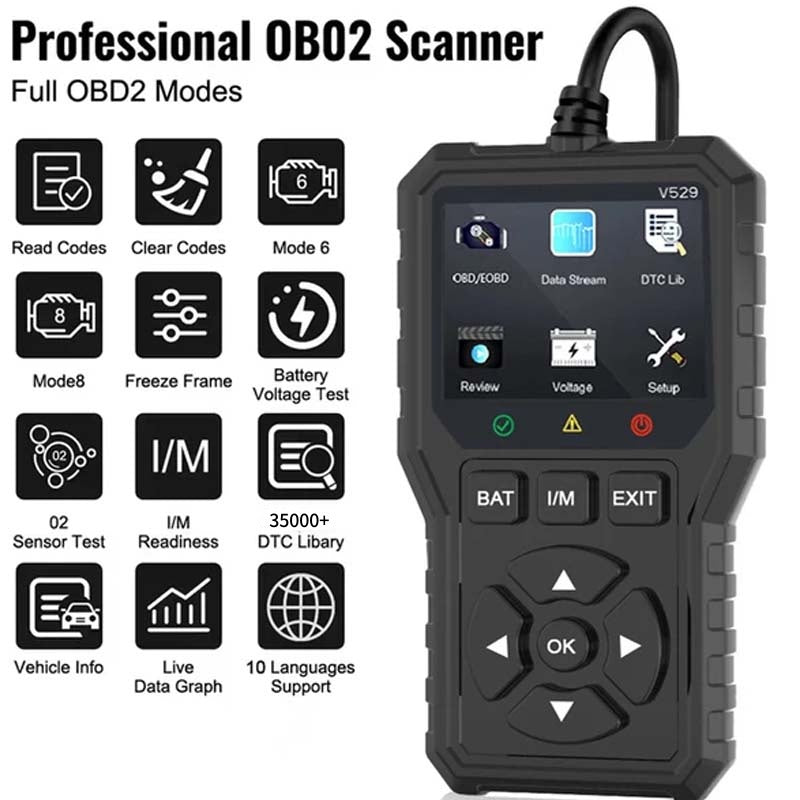 🚗60% OFF NOW!🎉Professional OBD2 Diagnostic Tool – Fast Analysis, Wide Compatibility & User-Friendly🔍📦