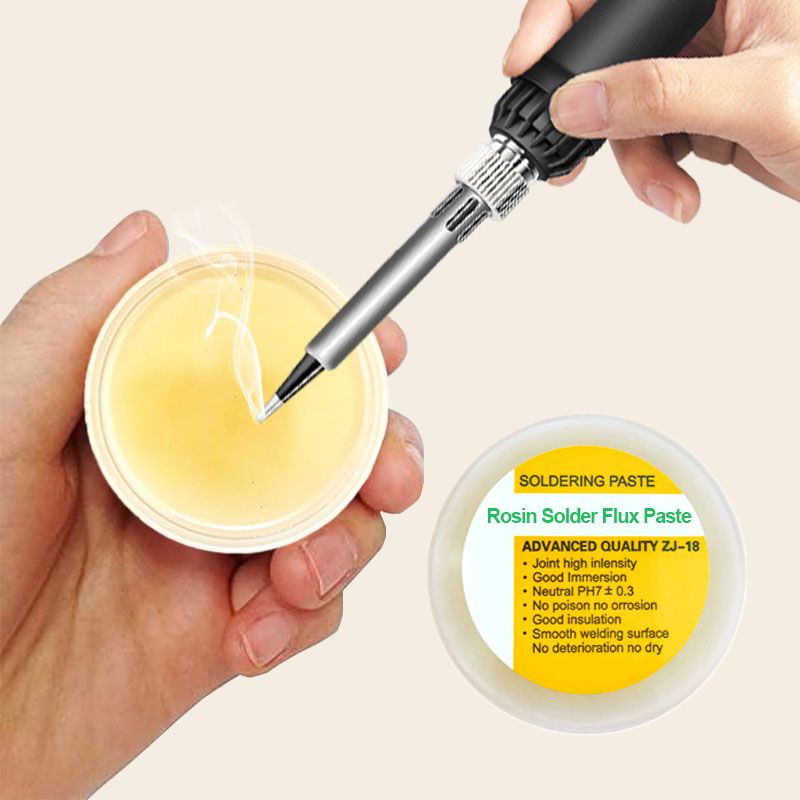 🔧 BUY 1 GET 1 FREE! ✨ 30g Rosin Solder Flux Paste - Ensures Clean & Smooth Soldering, Non-Corrosive & Easy to Apply for Electronics Repair 💻📦