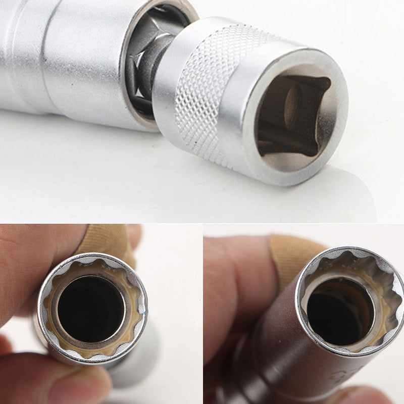 Magnetic Universal Socket Wrench Universal Joint Car Spark Plug Removal And Installation Tool