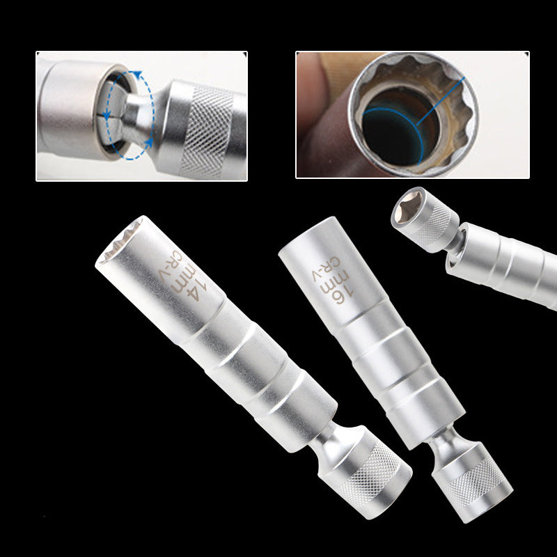 Magnetic Universal Socket Wrench Universal Joint Car Spark Plug Removal And Installation Tool