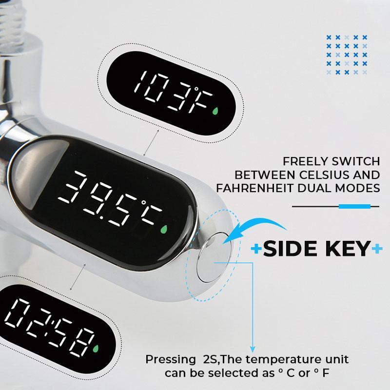 🔥Christmas Limited-Time Offer: 50% OFF!!!🔥🌡️ SHOWER THERMOMETER - LCD Display with Backlight, Easy Installation Without Tools, IPX7 Waterproof, Perfect for Modern Bathroom 🛁✨