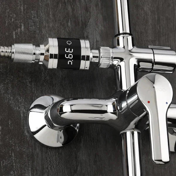 🔥Christmas Limited-Time Offer: 50% OFF!!!🔥🌡️ SHOWER THERMOMETER - LCD Display with Backlight, Easy Installation Without Tools, IPX7 Waterproof, Perfect for Modern Bathroom 🛁✨