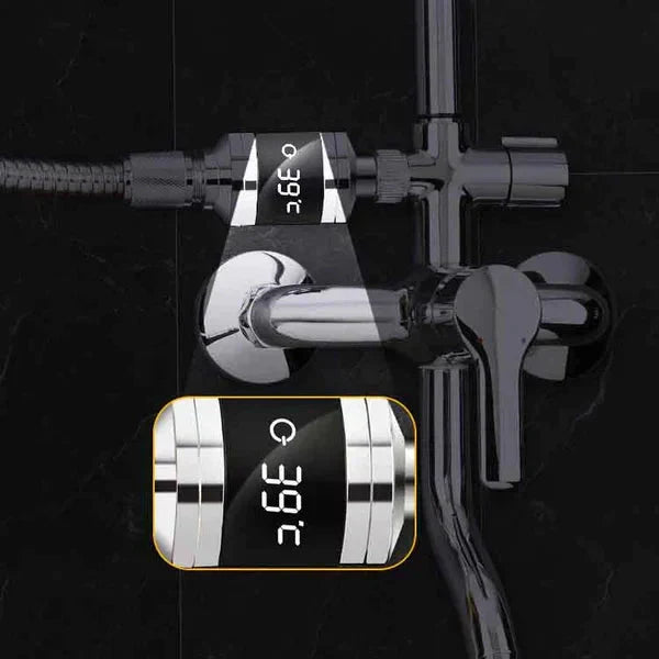 🔥Christmas Limited-Time Offer: 50% OFF!!!🔥🌡️ SHOWER THERMOMETER - LCD Display with Backlight, Easy Installation Without Tools, IPX7 Waterproof, Perfect for Modern Bathroom 🛁✨