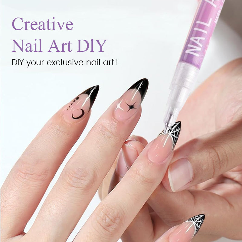 💥 BUY 2 GET 1 FREE! 🎁 50% OFF ⏳ 12 Colors Nail Art Pens Set – Create Beautiful & Precise Designs ✨