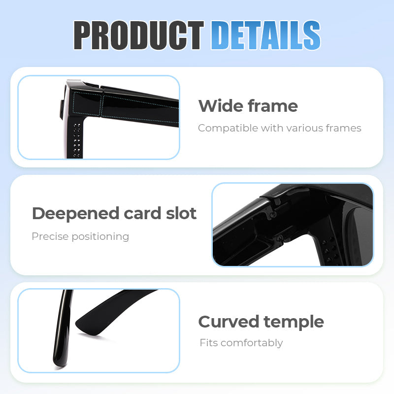 🎁2025 Limited Time Sale 50% Off🔥Compact Foldable Over-Glasses Sunglasses