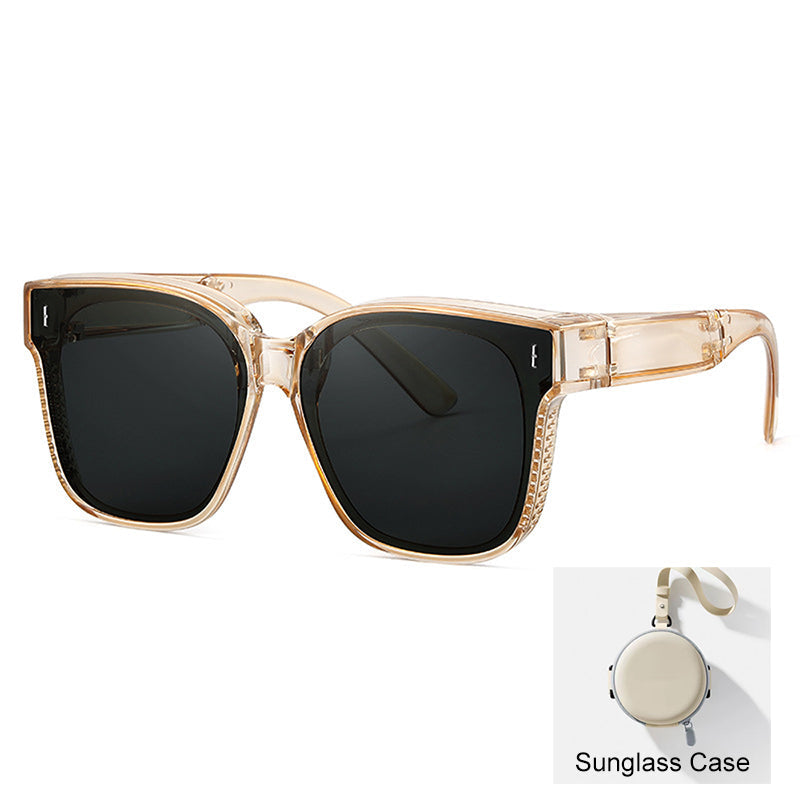 🎁2025 Limited Time Sale 50% Off🔥Compact Foldable Over-Glasses Sunglasses