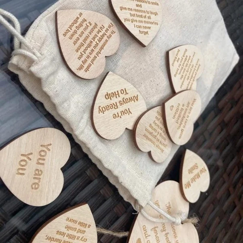 10 Reasons Why You Are My Friend Wooden Hearts