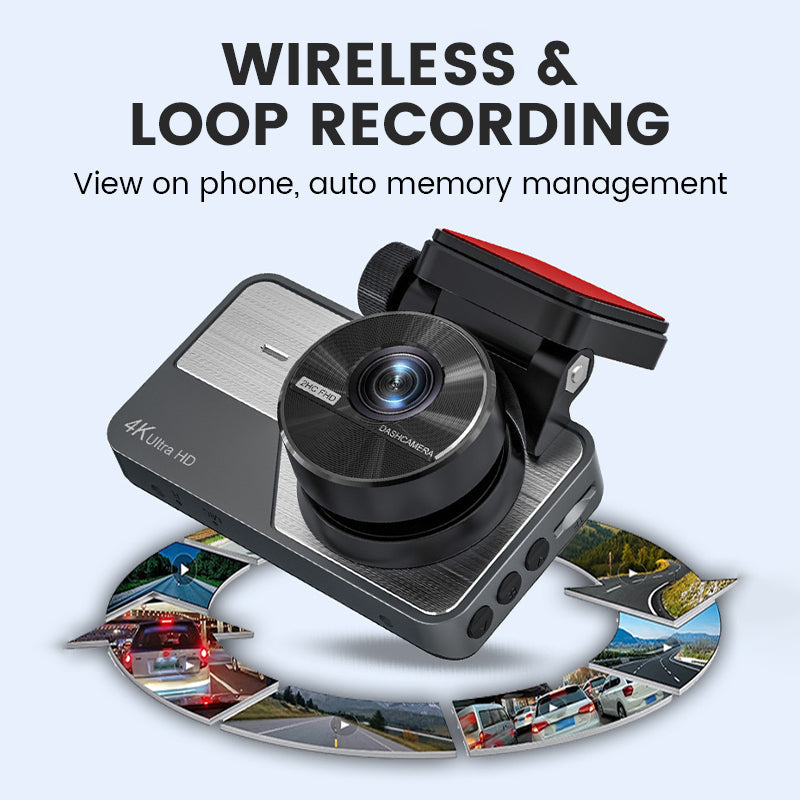 📹50% OFF FOR A LIMITED TIME!✨4K Ultra HD dash cam with night vision🚗Wi-Fi and loop recording for continuous monitoring🌙