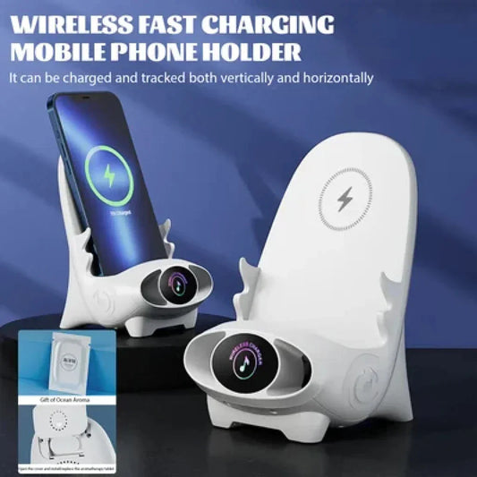 🔥2025 Mini Chair Wireless Fast Charger Multifunctional Phone Holder — Adapts to All Phones