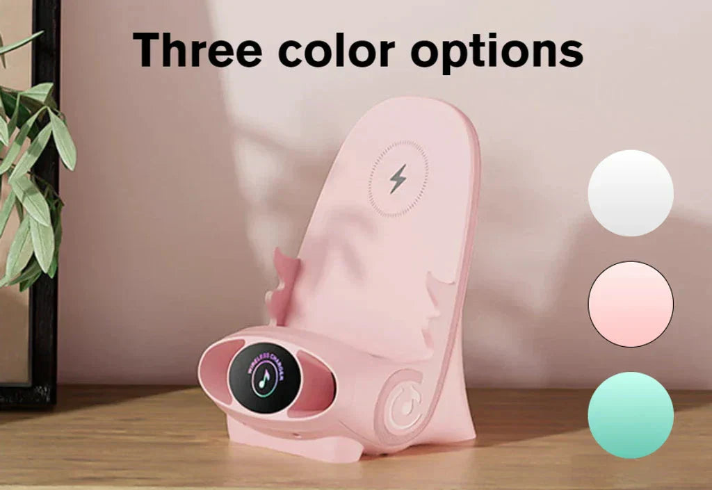 🔥2025 Mini Chair Wireless Fast Charger Multifunctional Phone Holder — Adapts to All Phones