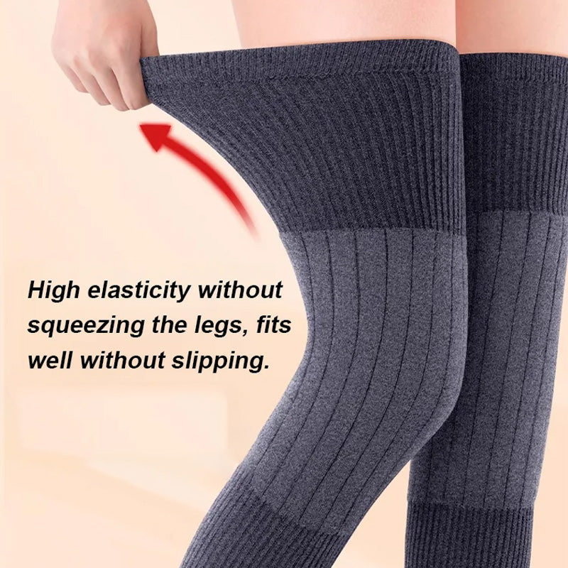 🦵 50% OFF NOW! ✨ Warm Stretch Long Knee Pads - Elastic Thermal Fleece for Outdoor Activities & Joint Support ❤️🔛