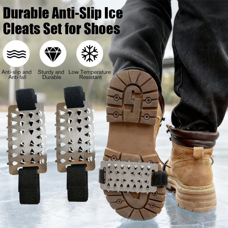 Durable Anti-Slip Ice Cleats Set for Shoes