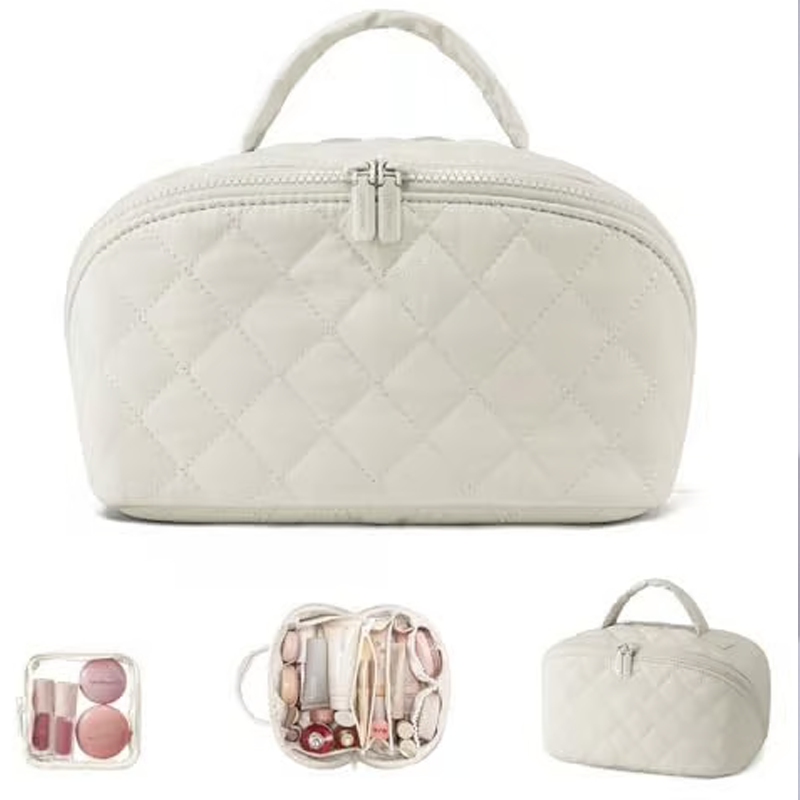 💜LAST DAY PROMOTION - 50%OFF💜Large Capacity Portable Makeup Bag with Handle