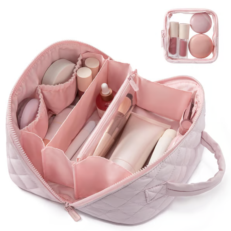 💜LAST DAY PROMOTION - 50%OFF💜Large Capacity Portable Makeup Bag with Handle