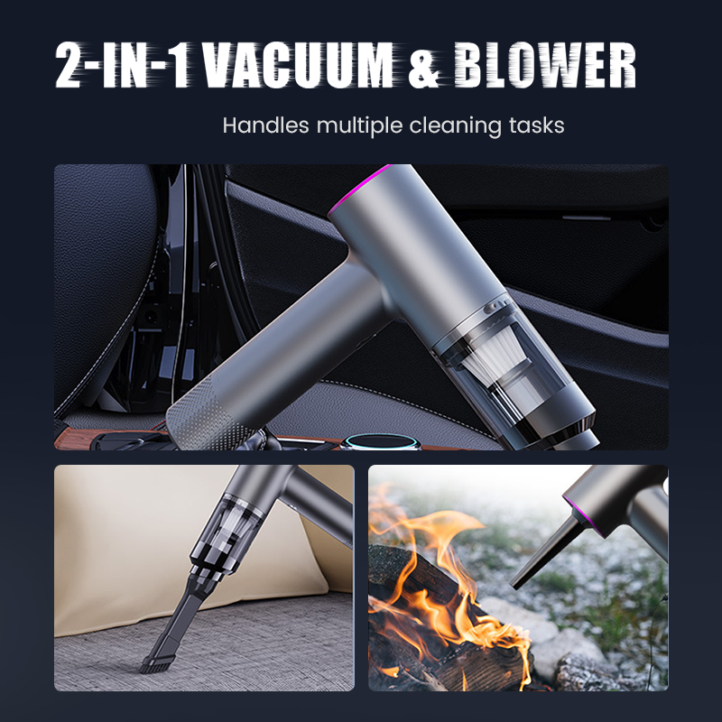 2-in-1 Portable Car Vacuum with Blower