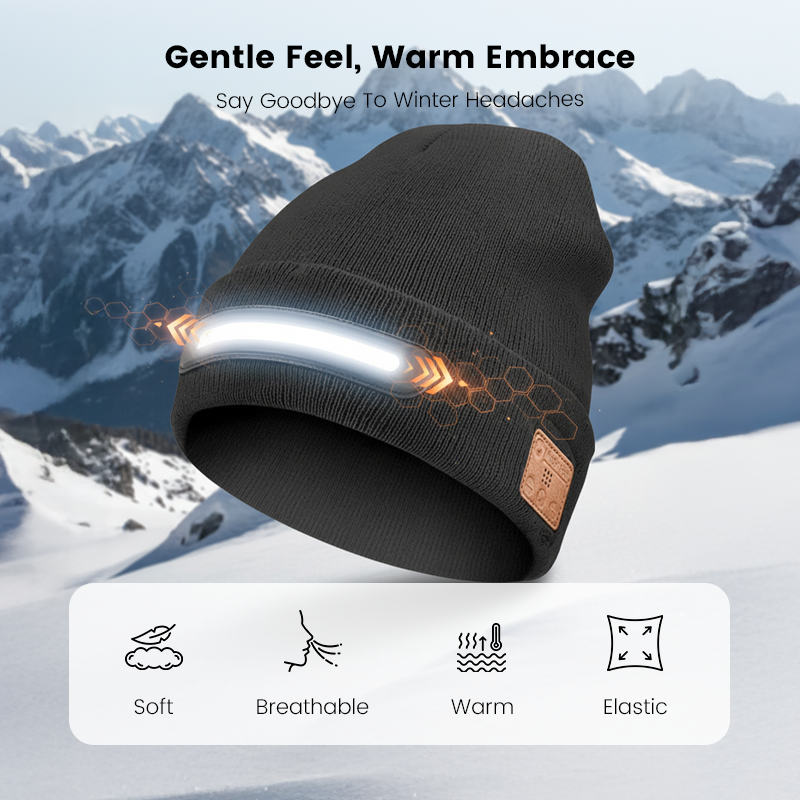⏰Black Friday Countdown! ⚡🔥Rechargeable Bluetooth Beanie Hat with Light