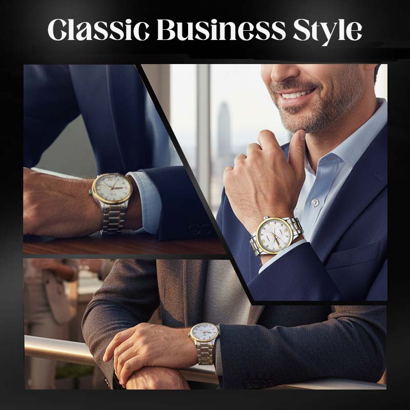 🔥Christmas Limited-Time Offer: 50% OFF!!!🔥Men's Two-Tone Waterproof Luminous Watch