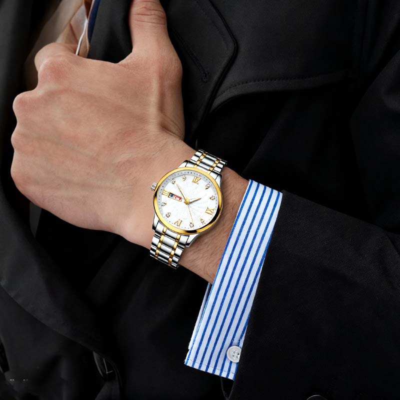 🔥Christmas Limited-Time Offer: 50% OFF!!!🔥Men's Two-Tone Waterproof Luminous Watch