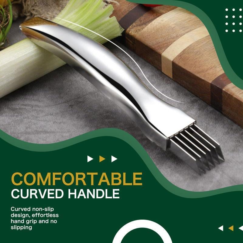 🔥 Buy 1, get 1 free! 7-blade shallot knife – chop onions, peppers, and vegetables in seconds! 🔪✨