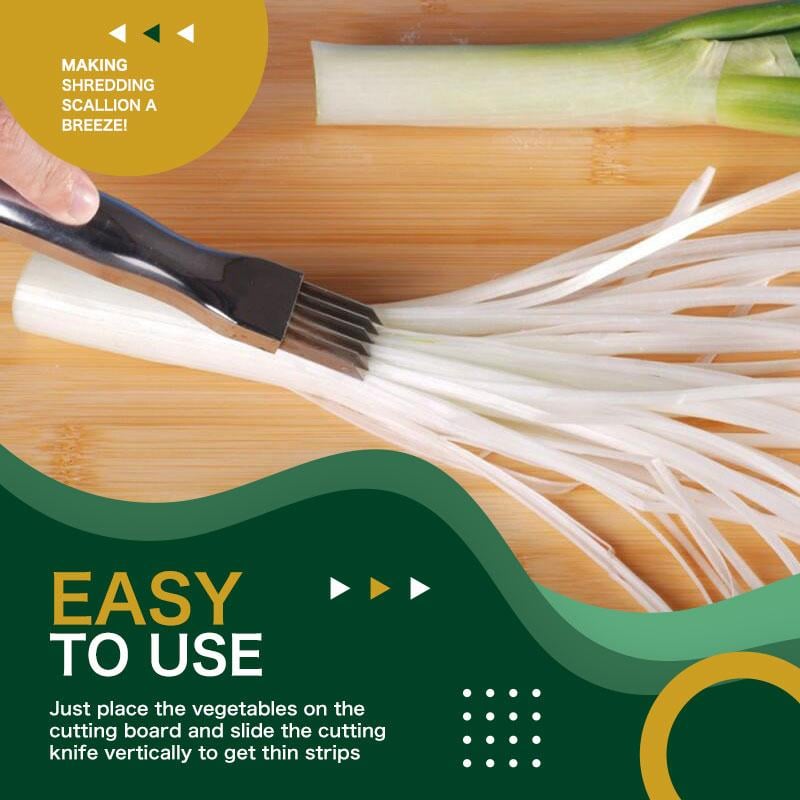 🔥 Buy 1, get 1 free! 7-blade shallot knife – chop onions, peppers, and vegetables in seconds! 🔪✨