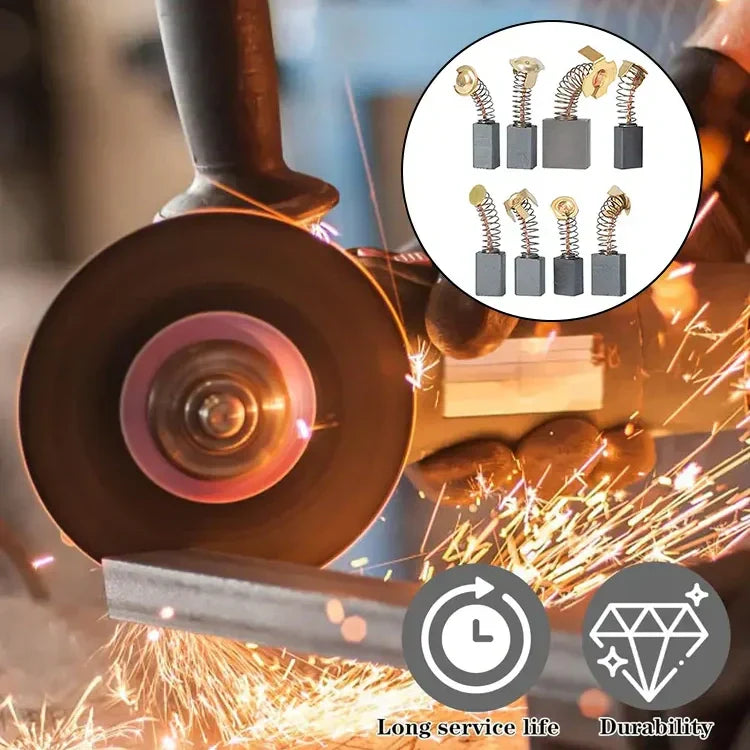 🔧 60% OFF NOW! ⚙️ Carbon Brush Set for Electric Tools – Universal Replacement, Extends Tool Life & Ensures Stable Performance ✨📦