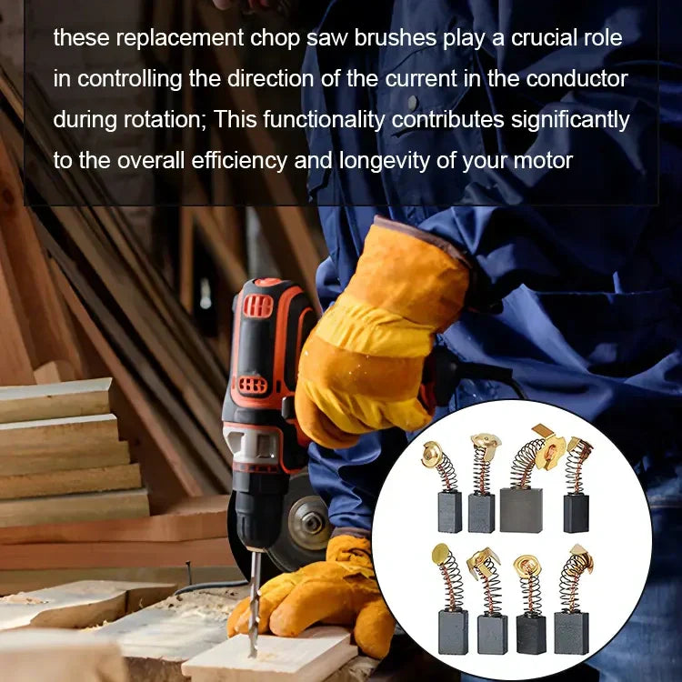 🔧 60% OFF NOW! ⚙️ Carbon Brush Set for Electric Tools – Universal Replacement, Extends Tool Life & Ensures Stable Performance ✨📦