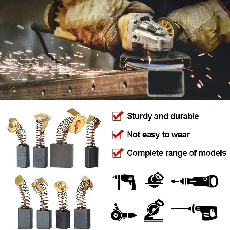 🔧 60% OFF NOW! ⚙️ Carbon Brush Set for Electric Tools – Universal Replacement, Extends Tool Life & Ensures Stable Performance ✨📦