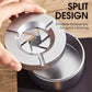 ✨✨ 360° Rotating-Seal Stainless Steel Ashtray - Now On Sale 🚬🚬 Odor-Tight & With Cigarette Holder for Car & Home