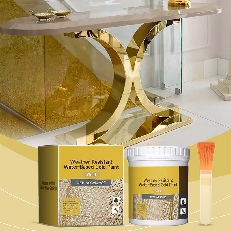 Water-Based Weather-Resistant Gold Paint